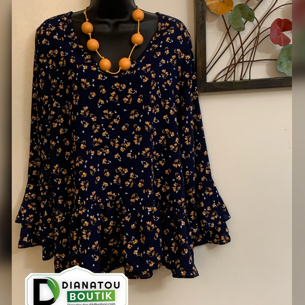 Signature Studio Flower Print Top